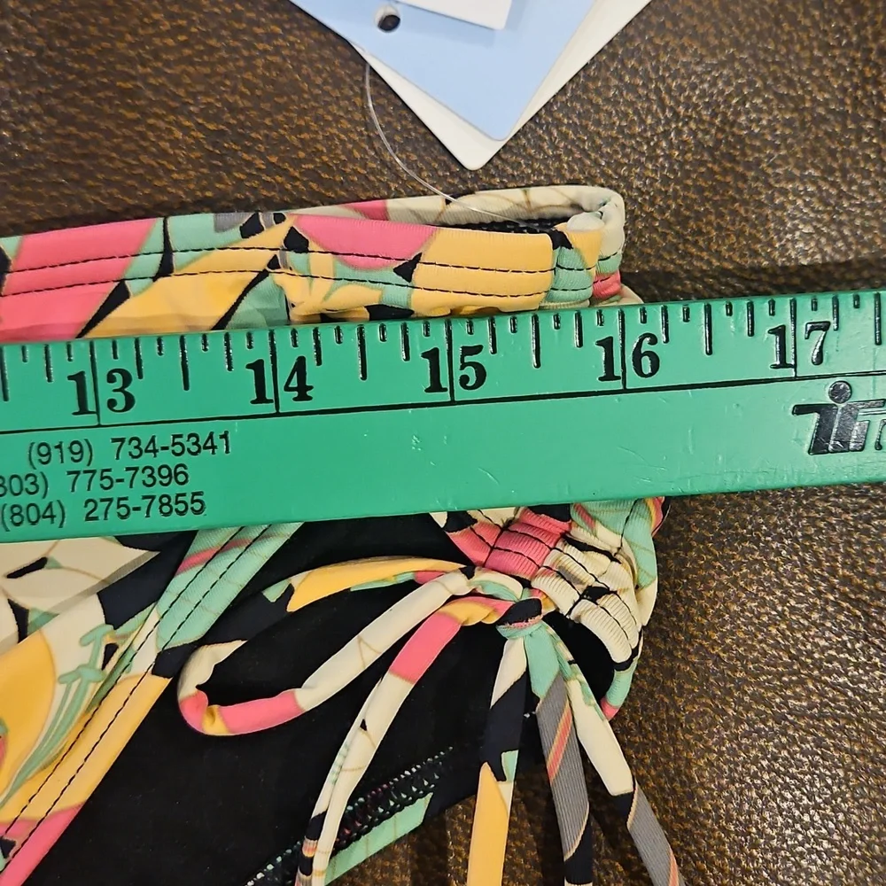 Roxy Classic Moderate Waist Side-Tie‎ Bikini Bottom: Multi Tropical: X-Large